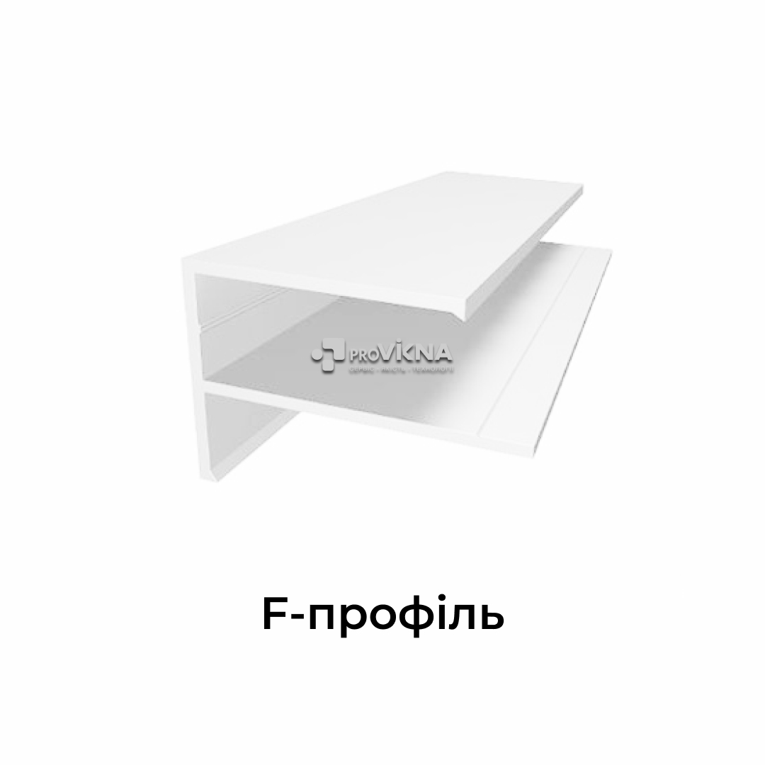 F-профіль для відкосів пластиковий 3м