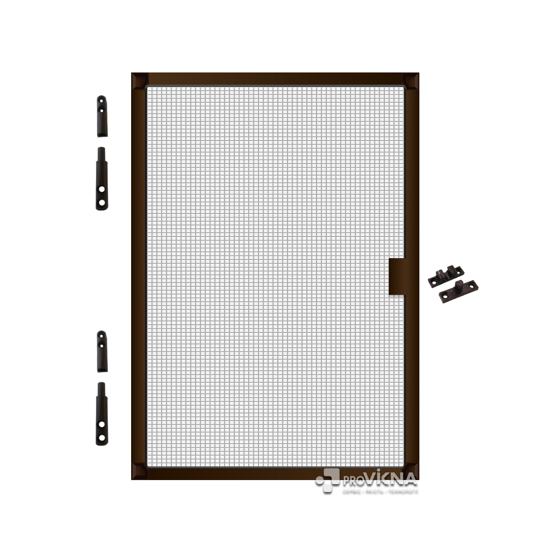 Москітна сітка зовнішня 10х20 Коричнева на петлях