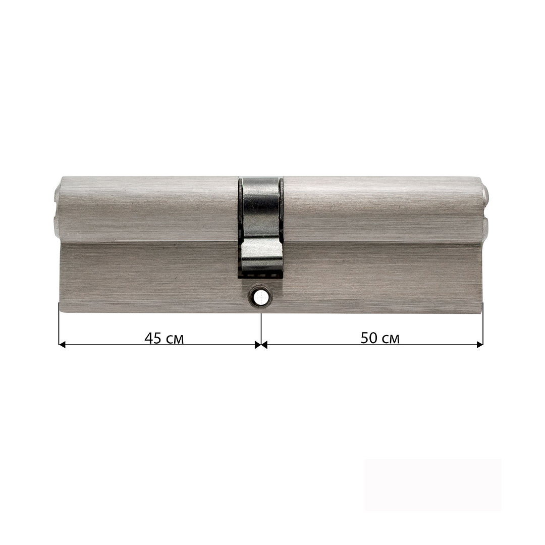 Циліндр замка OCTO PROFI 45*50 IRON KEYS (ключ-ключ)