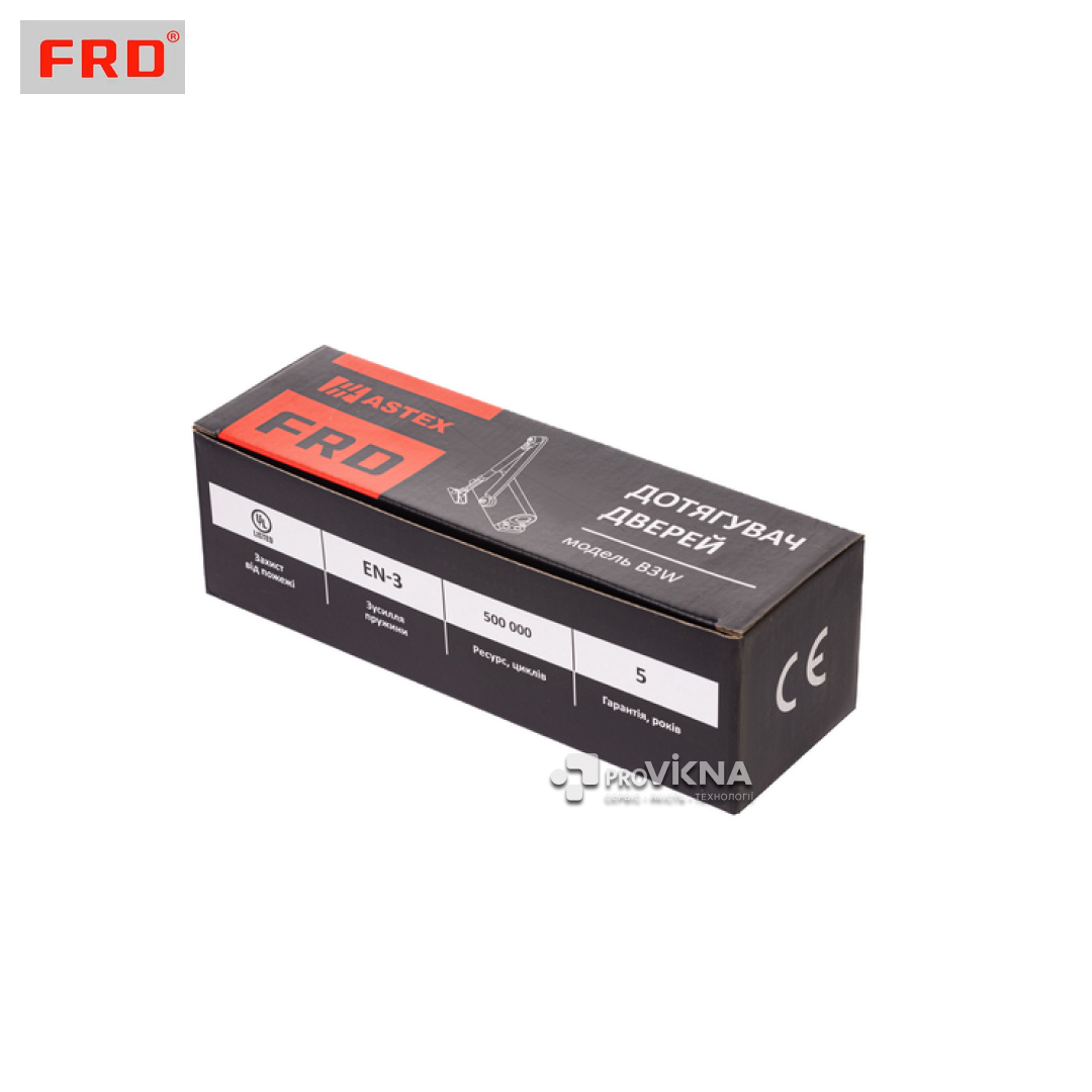 Дотягувач дверний FRD B3W 1000 Білий (45-65 кг – 950мм)