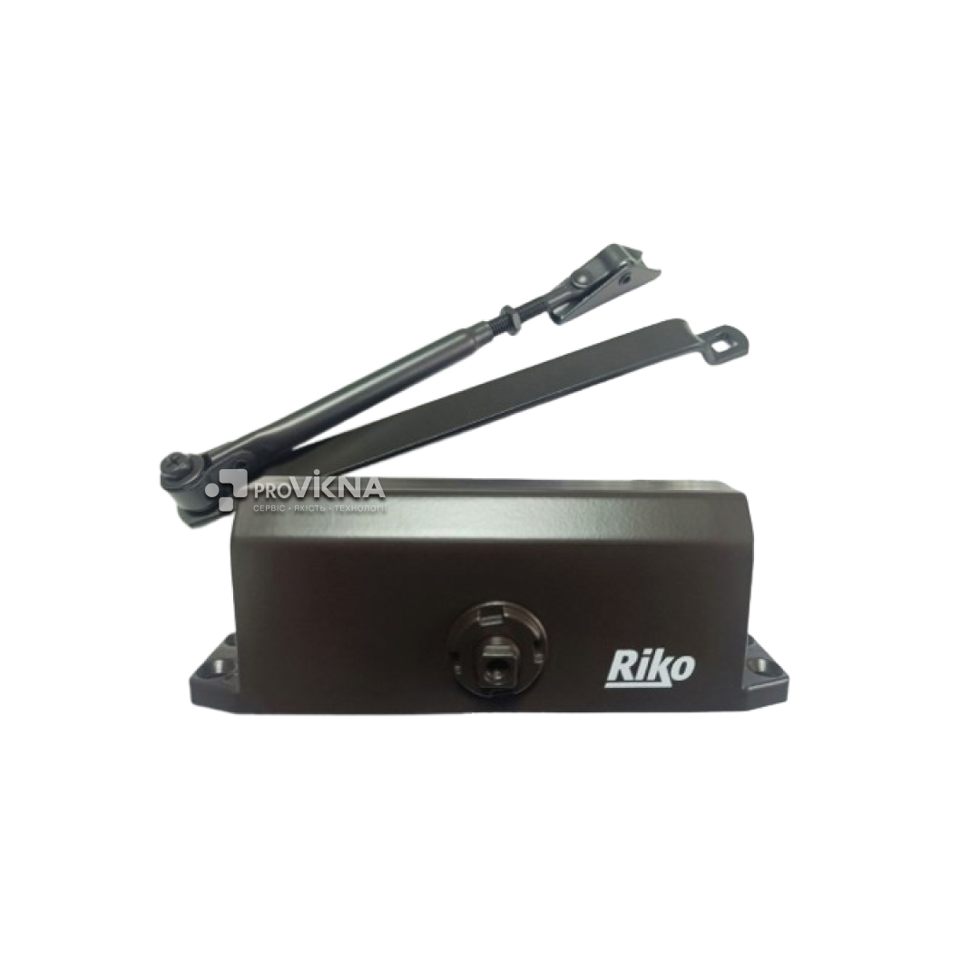 Дотягувач дверний RIKO B3W 1000 (65 кг – 950 мм ) Коричневий RAL 8019