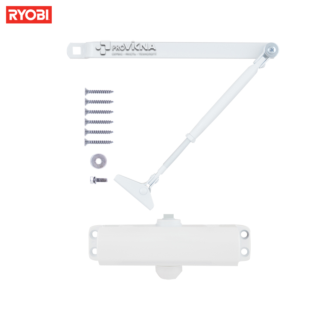 Дотягувач дверний RYOBI 9903 (65кг – 965мм) Білий