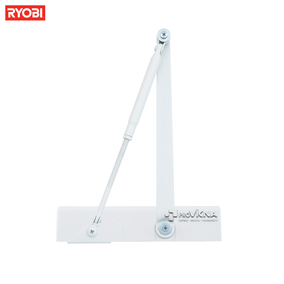 Дотягувач дверний RYOBI 2055V (100кг – 1250мм) з пристроєм фіксації Білий