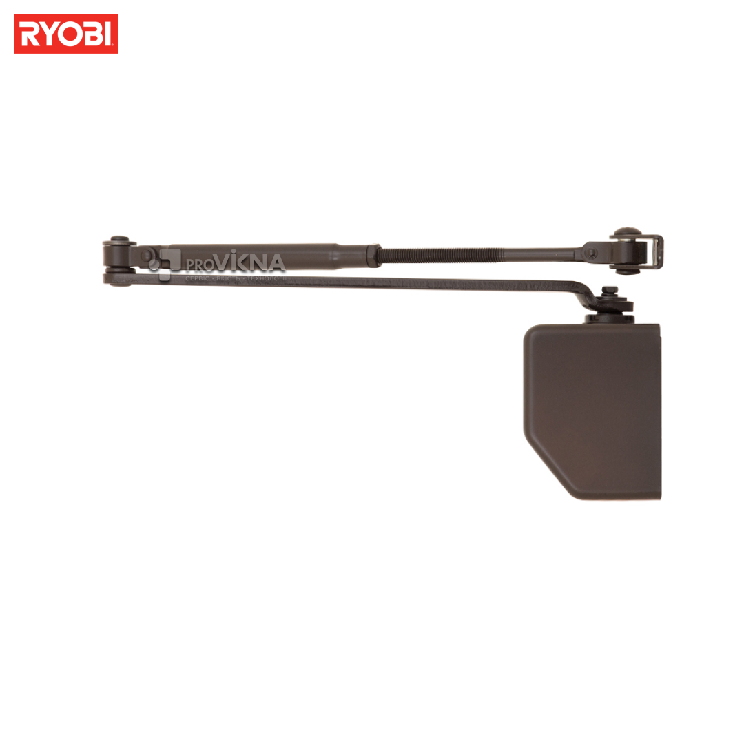 Дотягувач дверний RYOBI 2055V (100кг – 1250мм) з пристроєм фіксації Коричневий